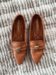 Gia Leopard Brown Spain Flats