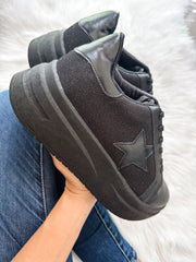 Boston Star All Black Sneakers
