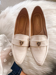 Gia Leopard Latte Flats