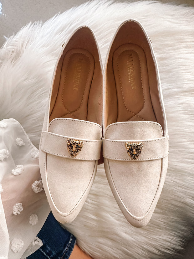 Gia Leopard Latte Flats