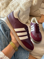 Sporty Burgundy Sneakers