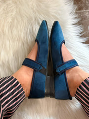 Baltimore Strap Blue  Flats