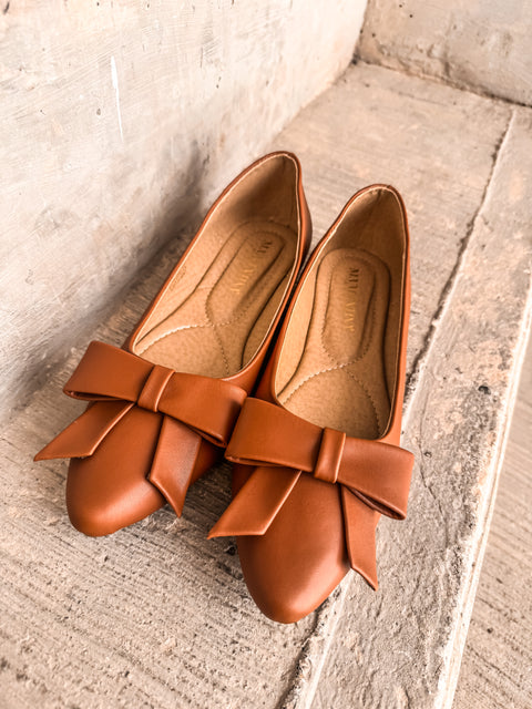 Paris Simple Knot Brown Flats