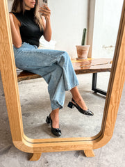 Mia Heels Clásicos Con hebilla dorada Tacón mini Vino