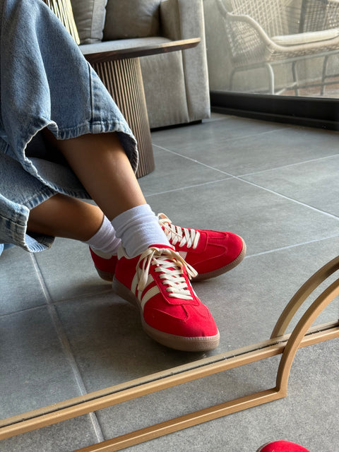 Sporty Red Sneakers