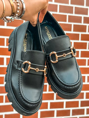 St Tome Mocasines Black