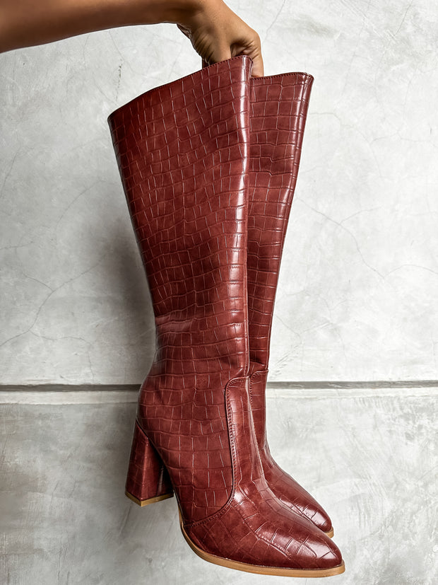 Paris Coco Brown Boots
