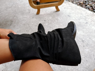 Old Hood Black Boots