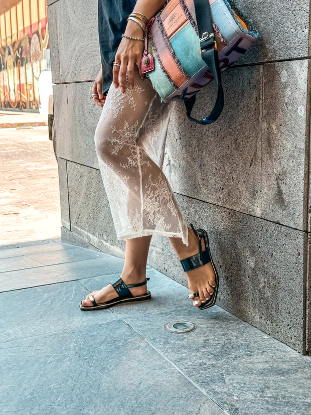 Borel Black Sandals