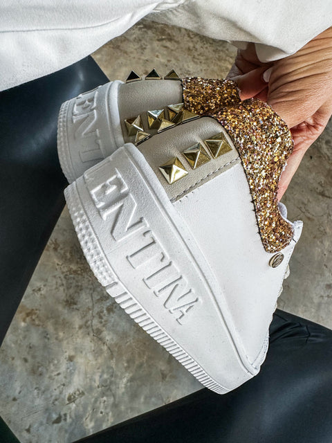 Boston Gold Studs Sneakers