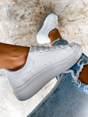 New York Drilo All White Sneakers