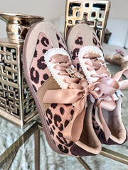 Leopard Charms Nude Sneakers