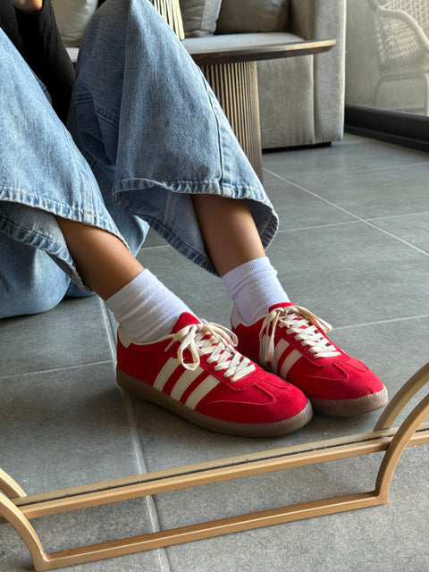 Sporty Red Sneakers