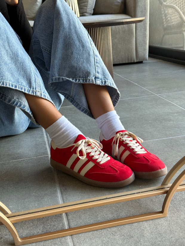 Sporty Red Sneakers
