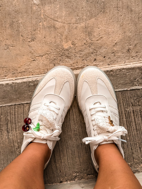 Zebra Cherry Charms Sneakers