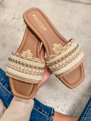 Aloha Comfy Nude Gold Sandals