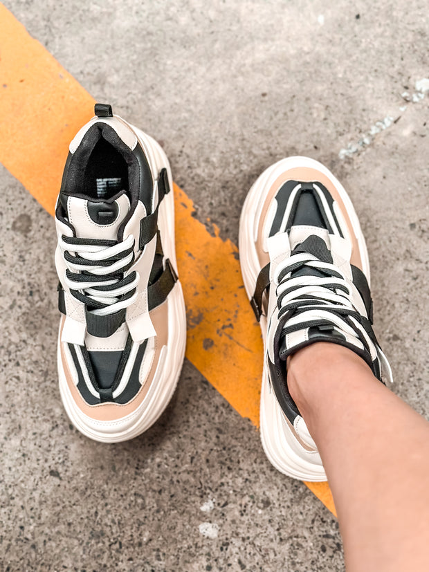 Manhattan Sneakers Black & Nude