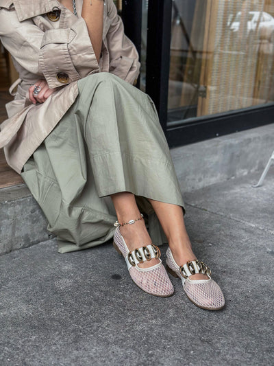 Roby Flats Gold Ivory con Pulsera
