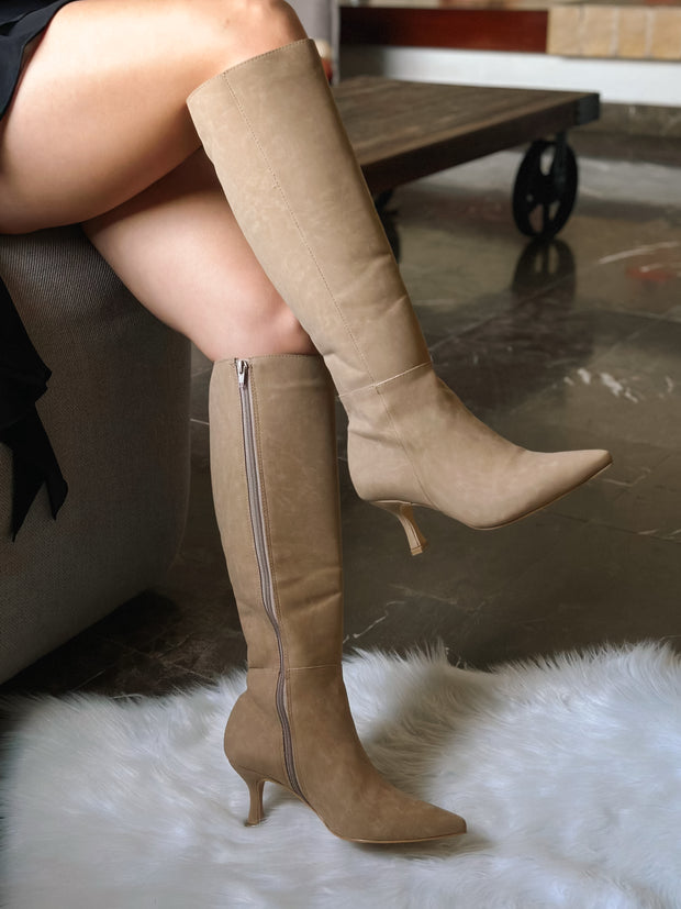 Camelia Swede Camel Boots