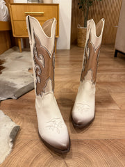 Flame Gold Rose Boots