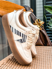 Bianchi White Zebra Sneakers