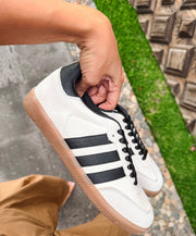 Black franjas tipo piel Sneakers Sporty