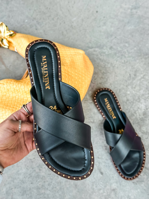Senegal Welt Black Sandals