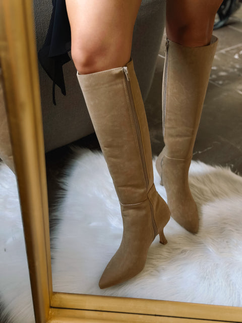 Camelia Swede Camel Boots