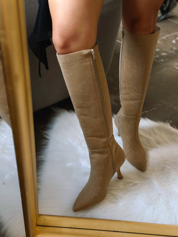 Camelia Swede Camel Boots