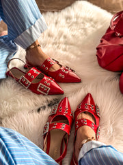 Rocket Iron Red Flats