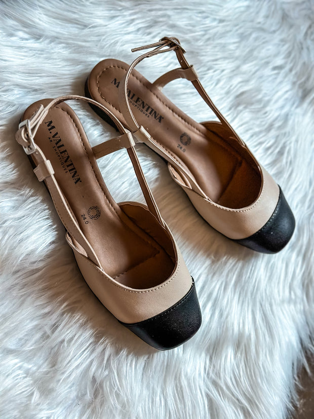 Snow Paris Black Tip Flats
