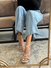 Miami Nude Charol Heels Doble estilo