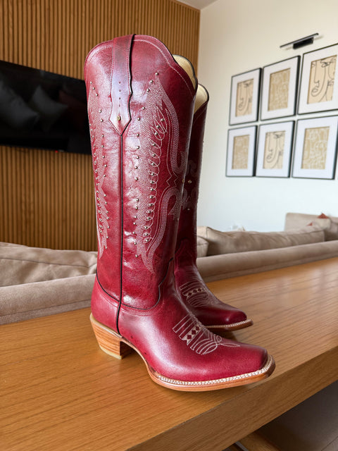 Texas Eagle Boots de Piel Roja