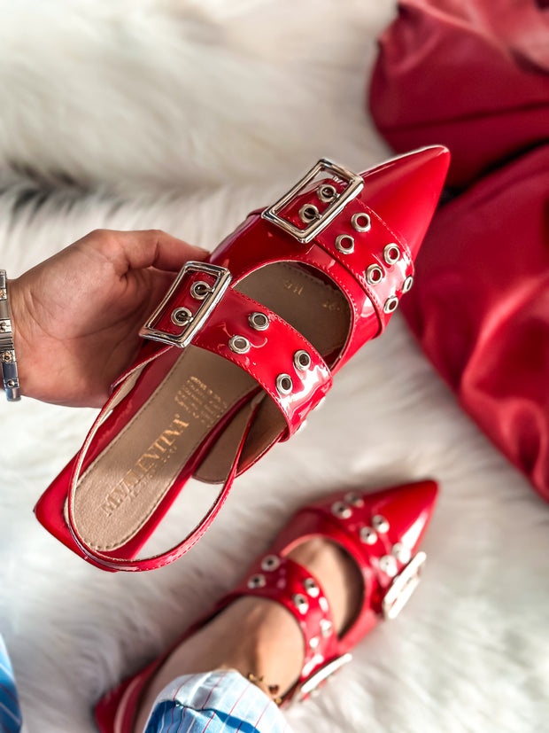 Rocket Iron Red Flats