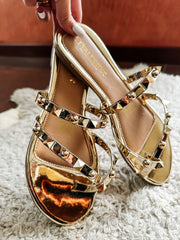 Hawaii Studs Gold Sandals