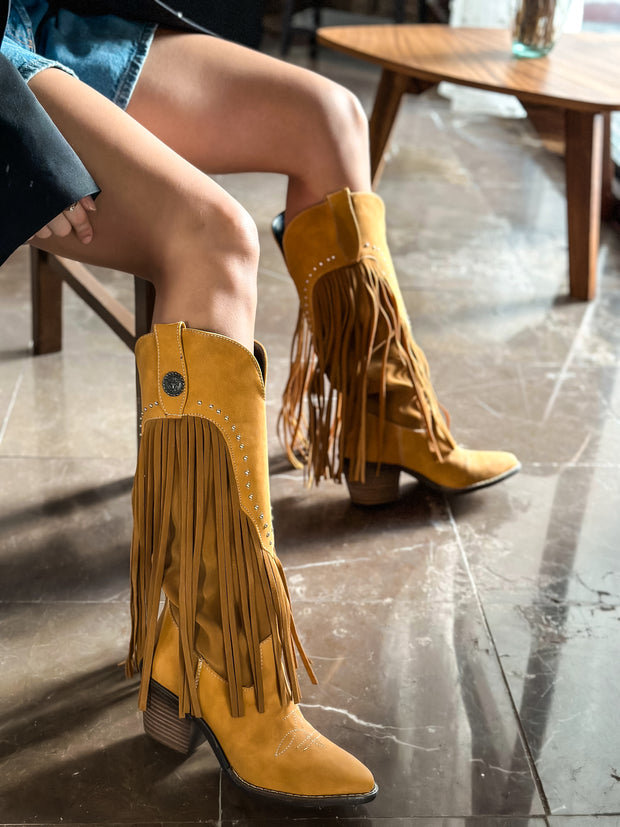 Inna Flecos Mostaza Boots
