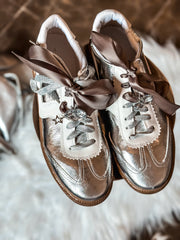Zebra Charming Silver Sneakers