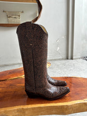 Ranch Boots Café Cincelado