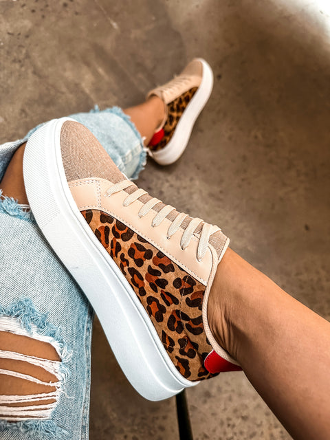 Waldorf High Cheetah Star Sneakers
