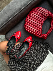 Rocket Anckle Red Flats