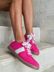 Zebra Pink Charms Sneakers