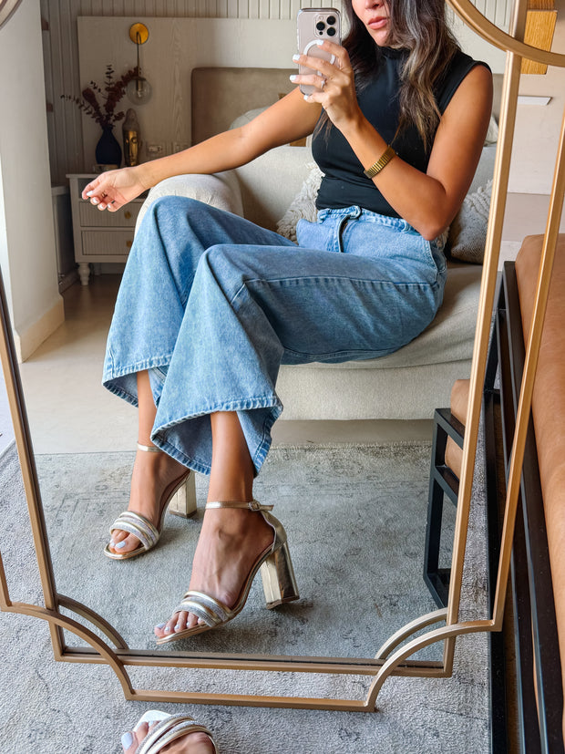 Ivy Gold Heels