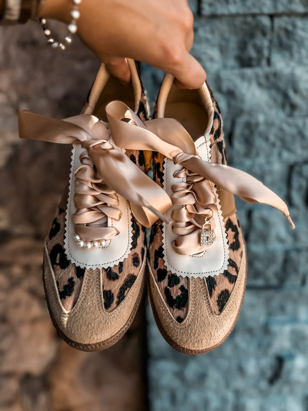 Leopard Charms Nude Sneakers