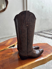 Ranch Boots Café Cincelado