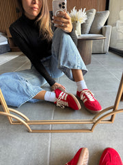 Sporty Red Sneakers