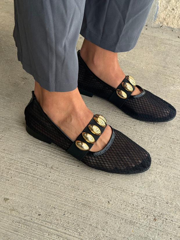 Roby Flats Gold Black con Pulsera