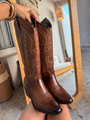 Eagle Studs Boots Camel