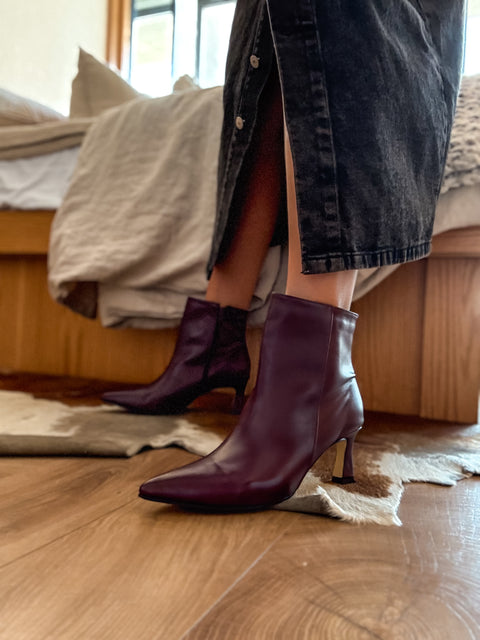 Allie Boots Burgundy