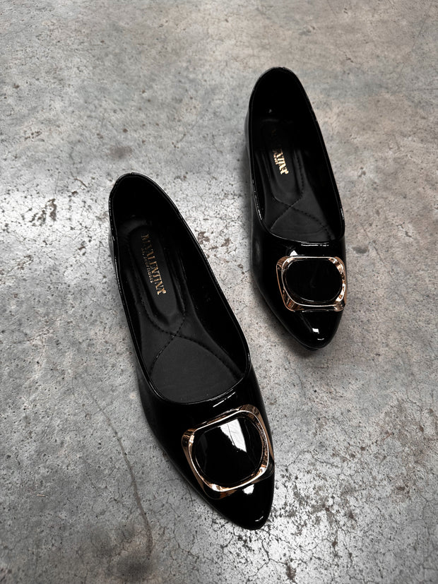 Porto Black Flats