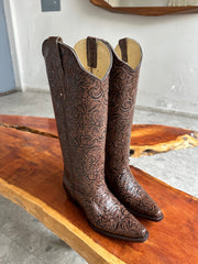 Ranch Boots Café Cincelado